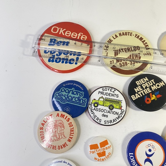 Vintage Button Pin Collection Lot - Picture 7 of 9